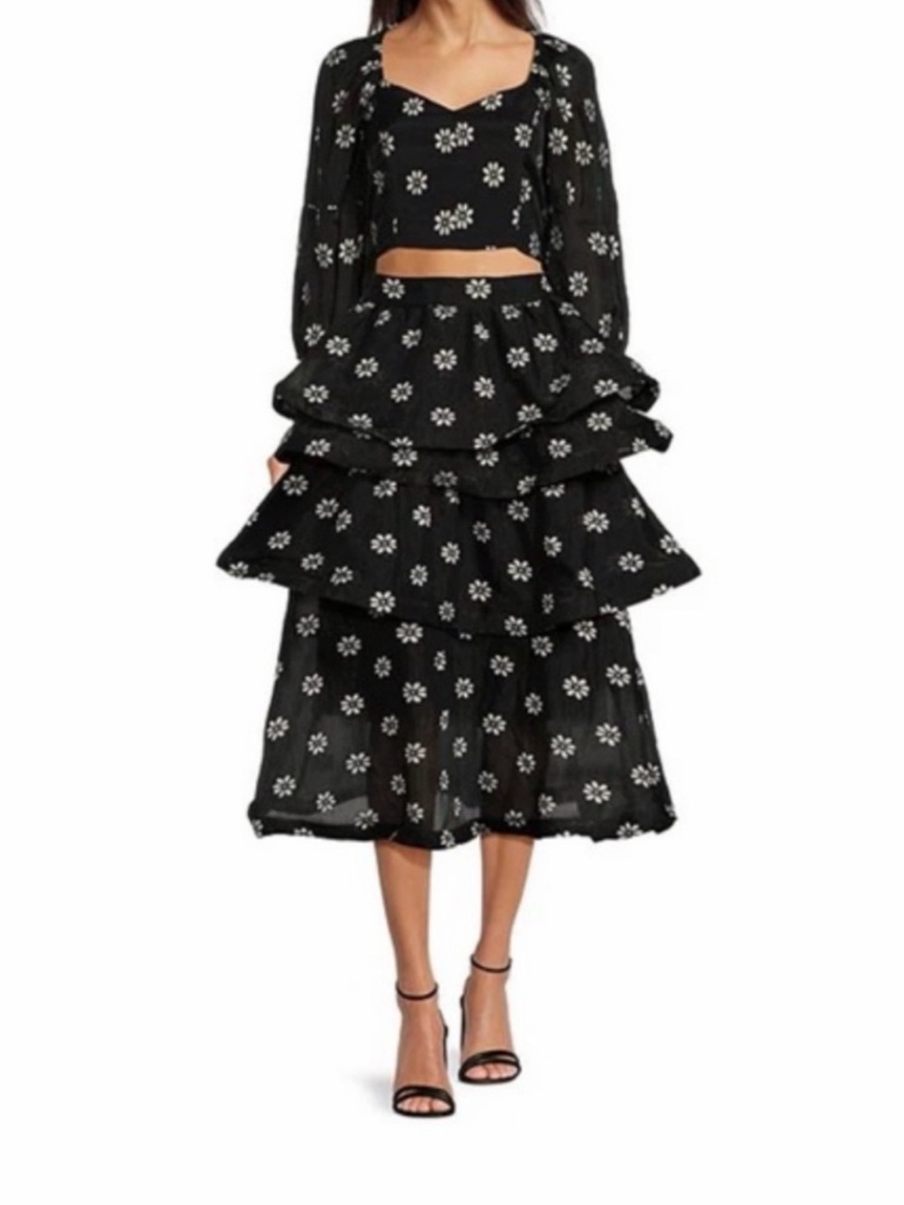 Buru Teagan tiered daisy skirt - Picture 3 of 3